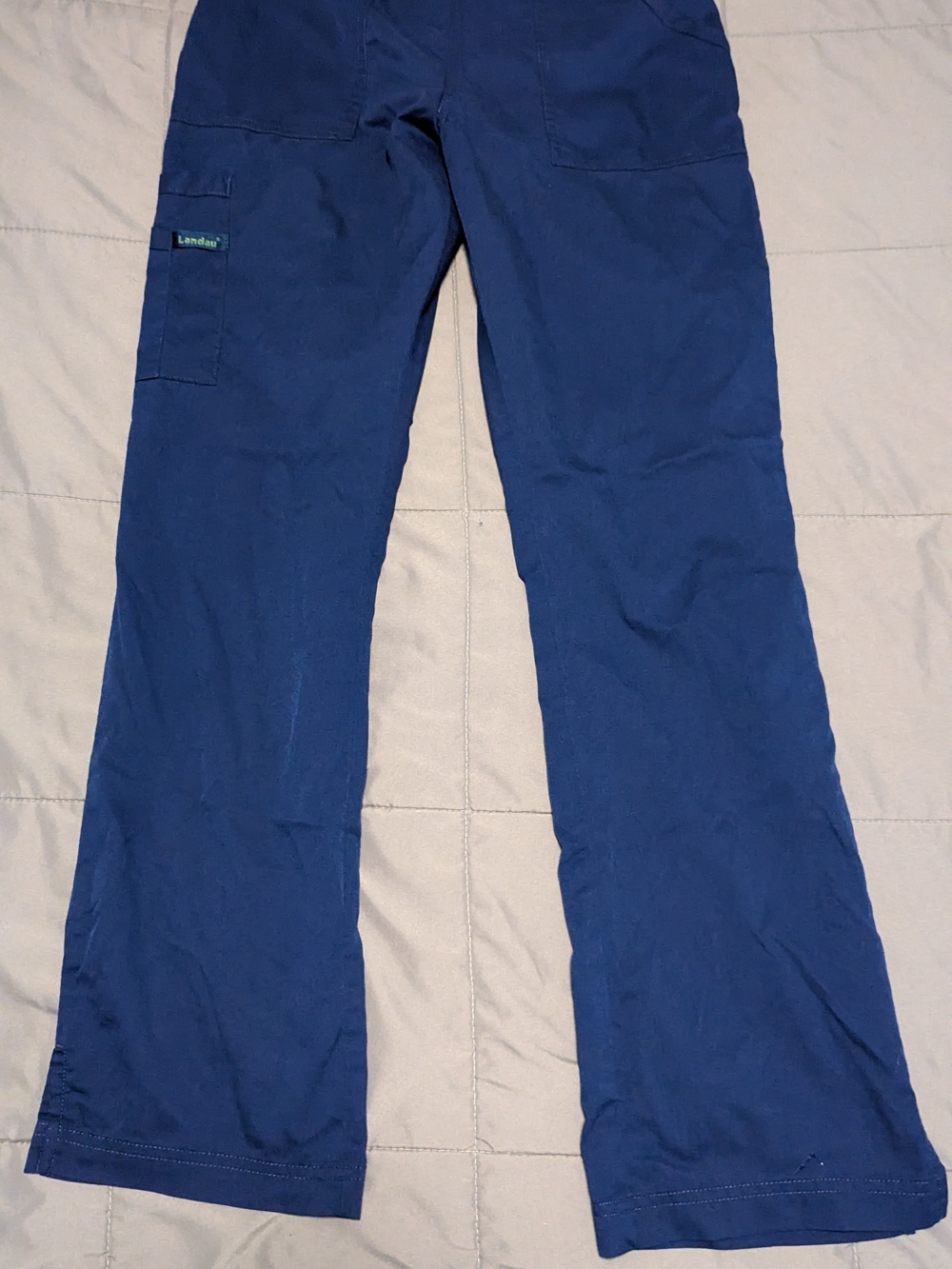 Landau Navy Straight-Leg Medical Scrub Pants
